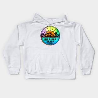 Miramar Beach Florida Palms Panhandle Emerald Coast Kids Hoodie